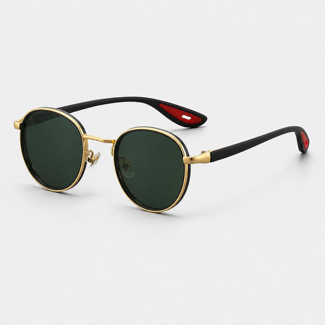 Klassnum Roma Noir – Vintage Round Sunglasses