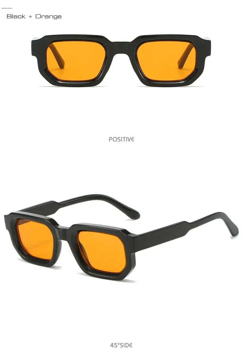 Saint-Tropez Blue – Retro Square Sunglasses