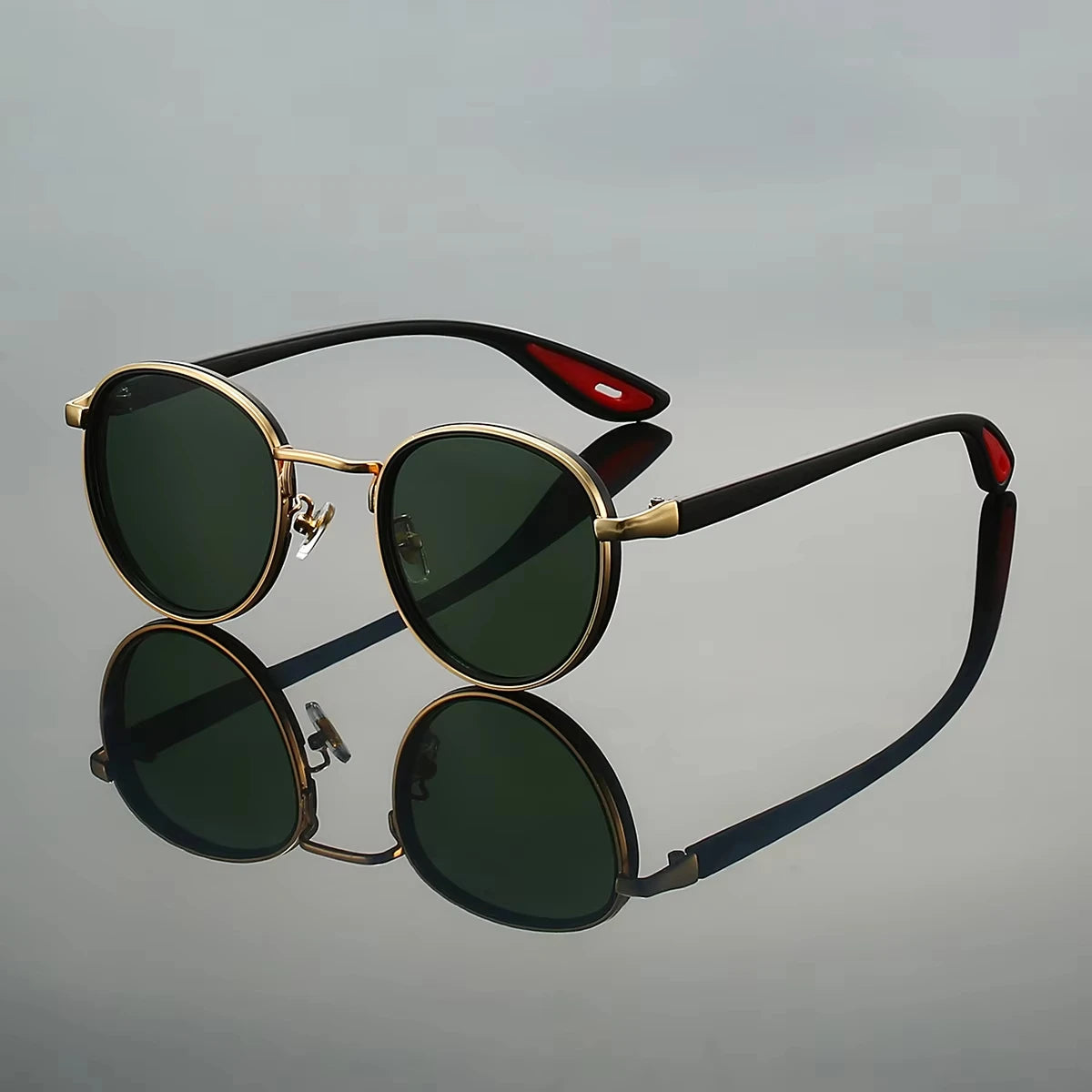 Klassnum Roma Noir – Vintage Round Sunglasses