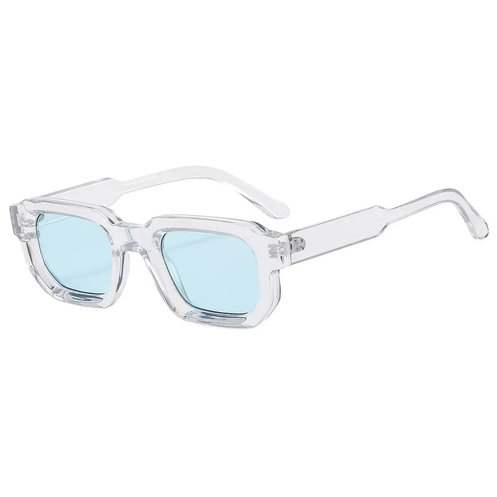 Saint-Tropez Blue – Retro Square Sunglasses