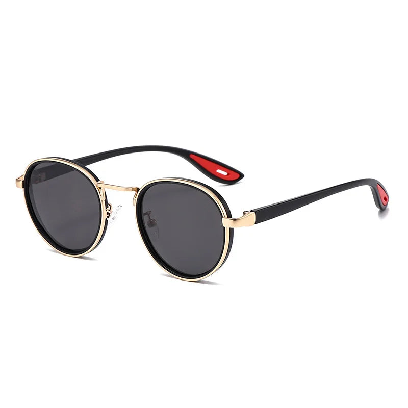 Klassnum Roma Noir – Vintage Round Sunglasses