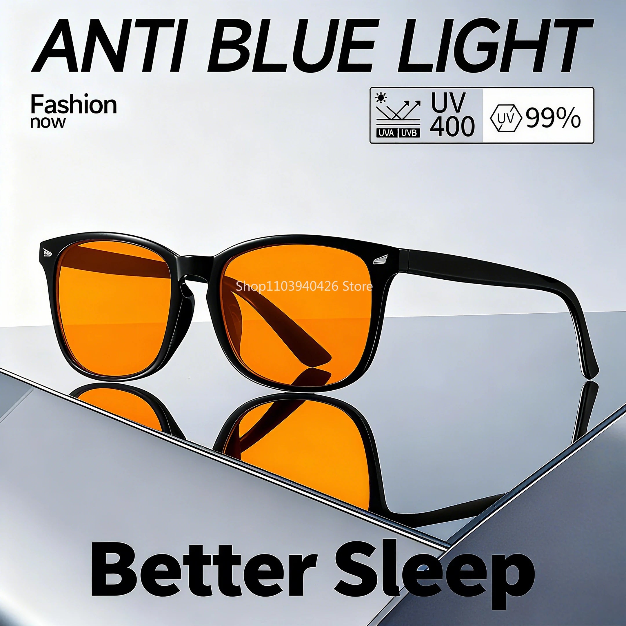 Nocturne Amber – Red Lens Blue Light Blocking Glasses