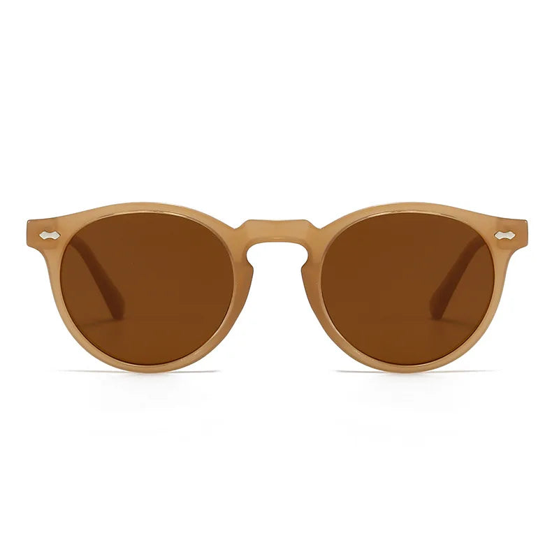 Shengmeiyu Riviera Tea – Round Polarized Sunglasses