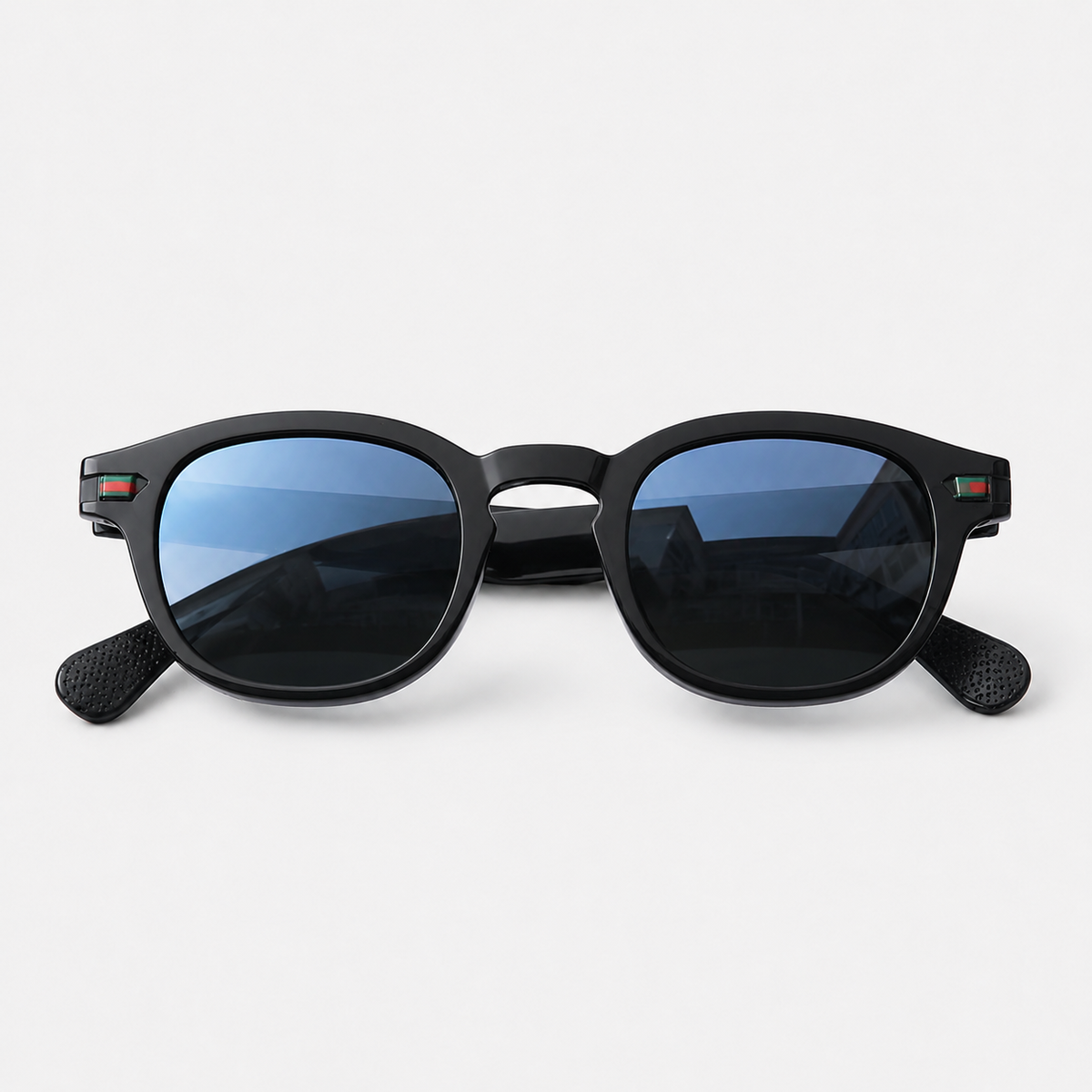 Hindfield Manhattan Black – Rectangular Sunglasses