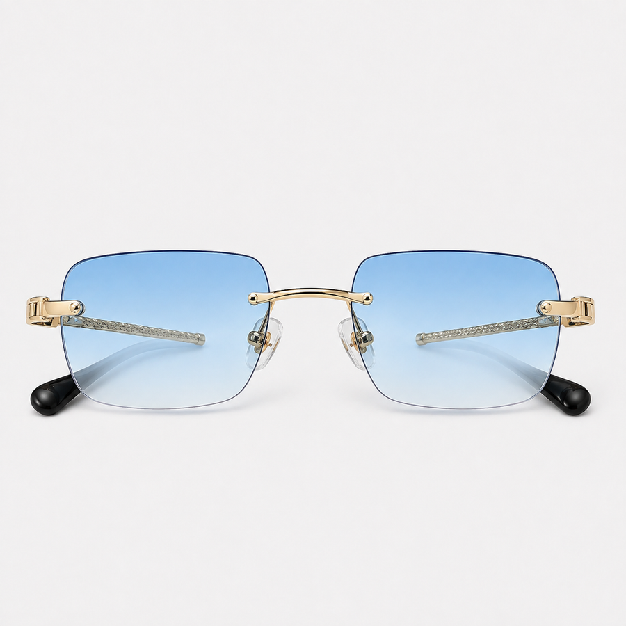 Golden Horizon – Geometric Mini Sunglasses