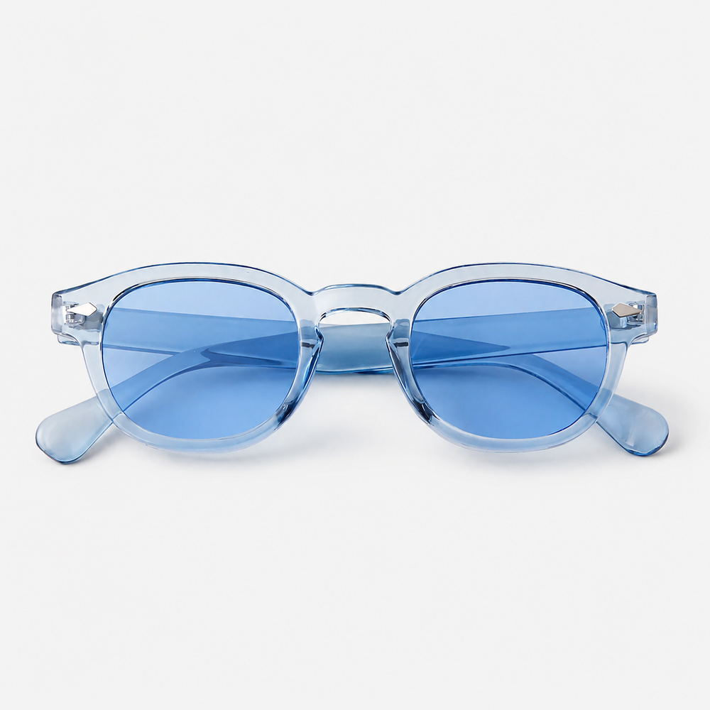 Paris Azure – Round Sunglasses