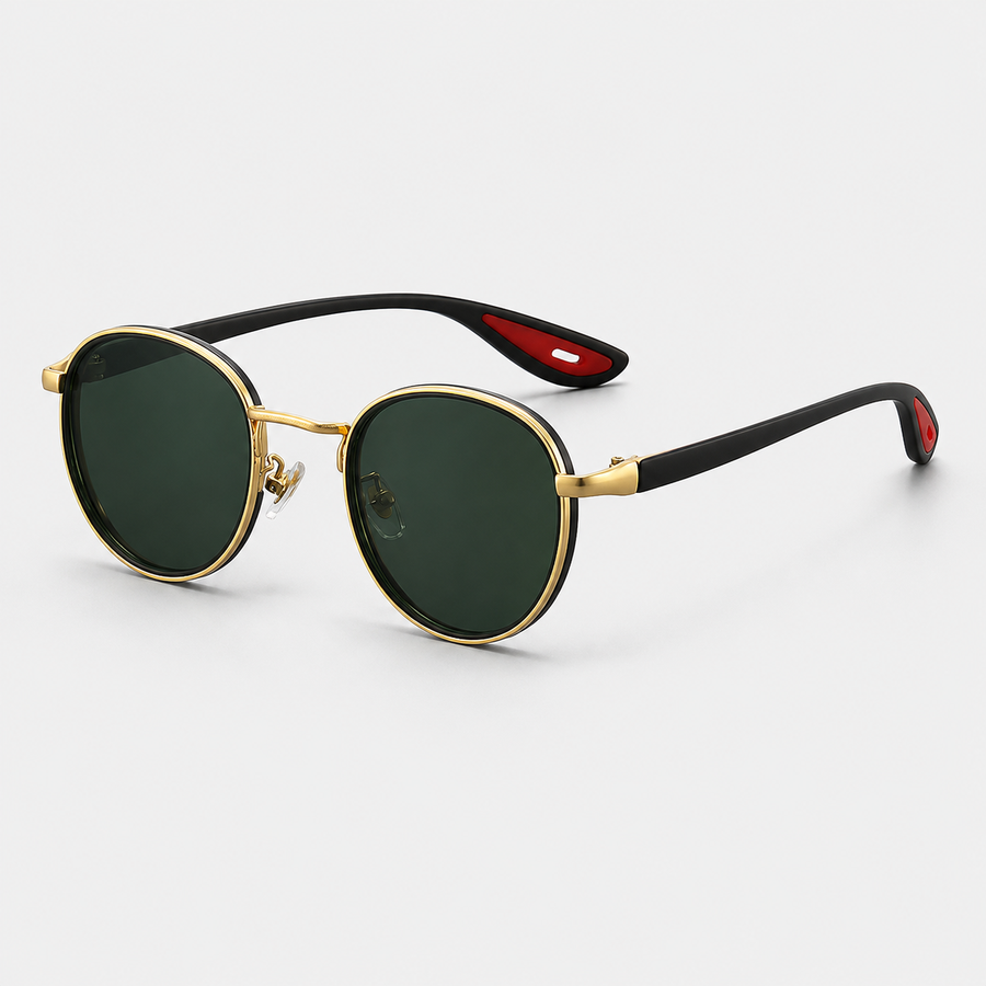 Klassnum Roma Noir – Vintage Round Sunglasses