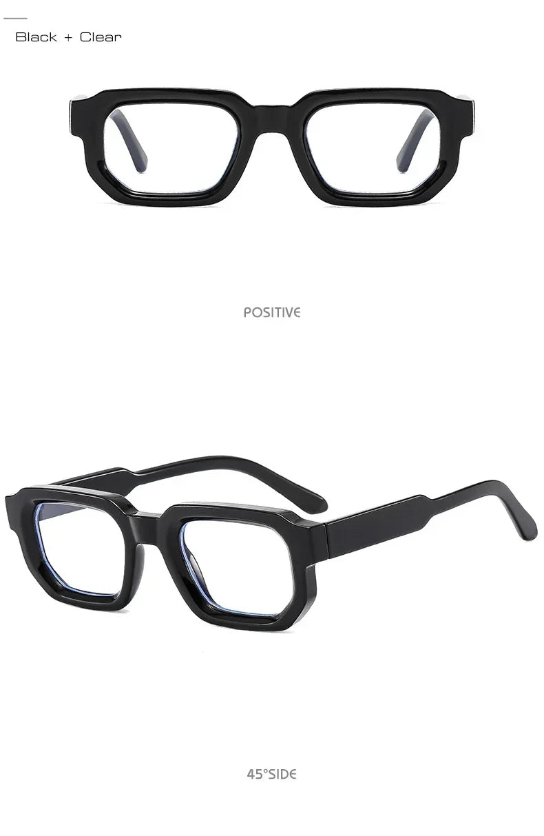 Saint-Tropez Blue – Retro Square Sunglasses