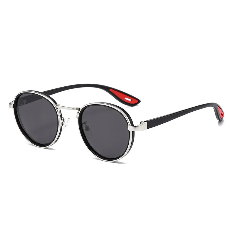 Klassnum Roma Noir – Vintage Round Sunglasses