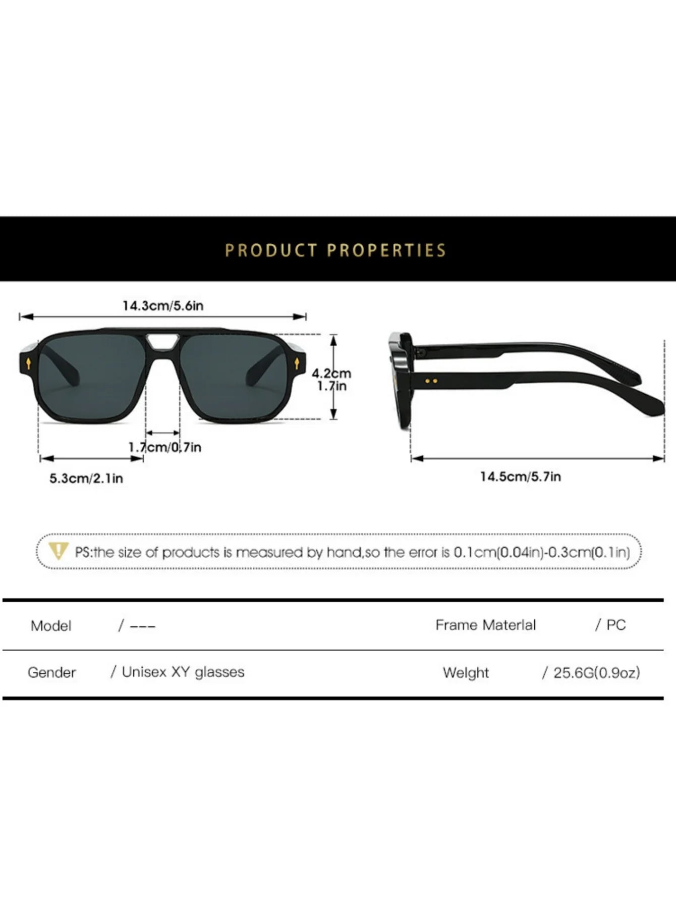 Cartier Double Beam – Oversized Square Sunglasses