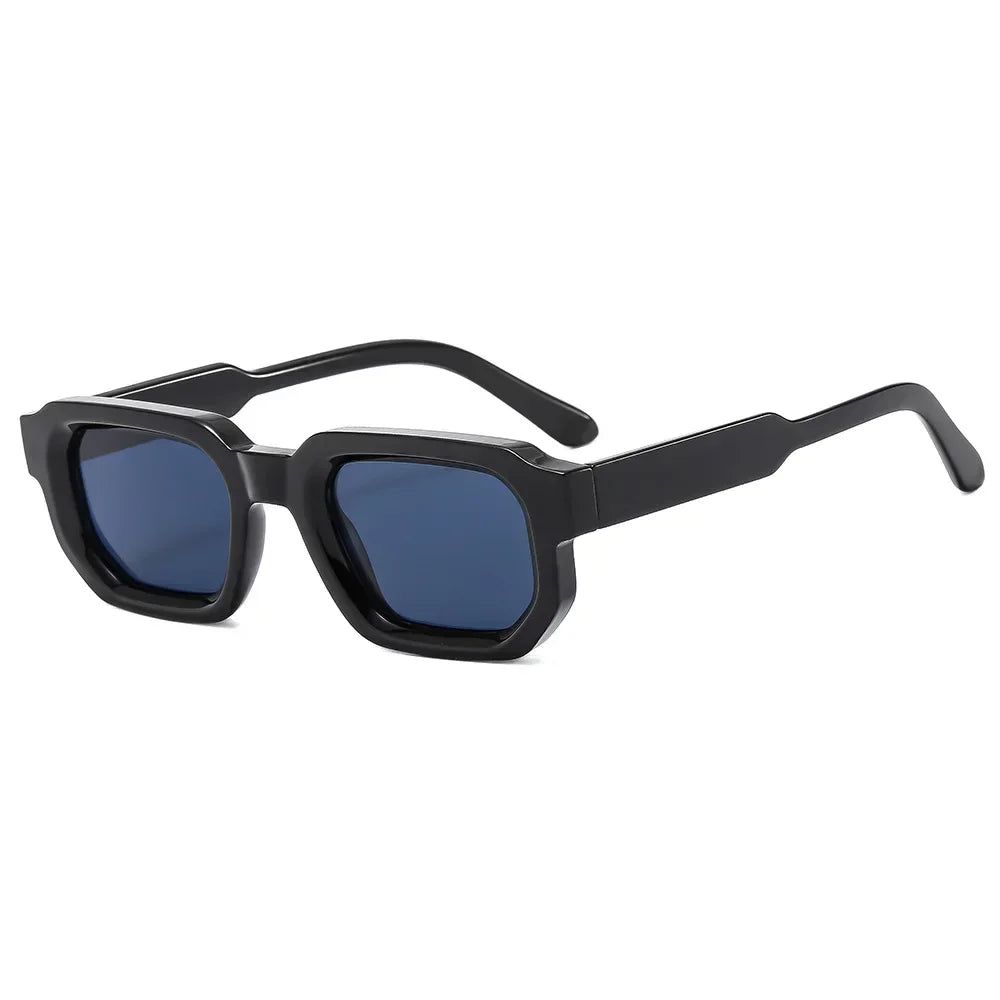 Saint-Tropez Blue – Retro Square Sunglasses