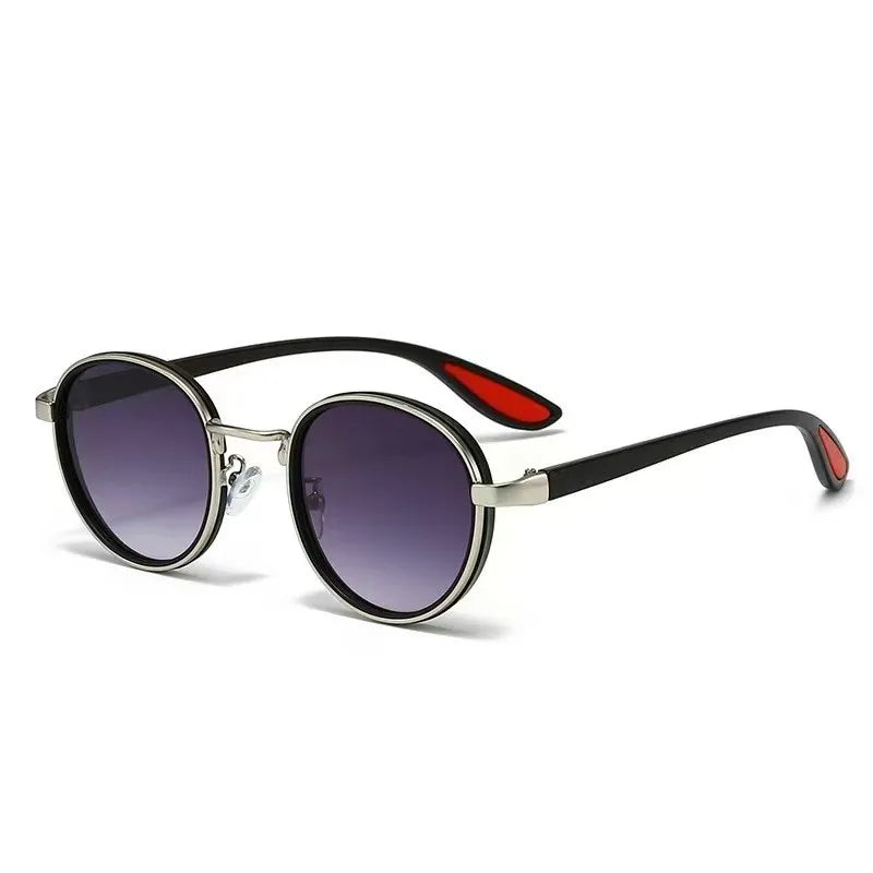 Klassnum Roma Noir – Vintage Round Sunglasses