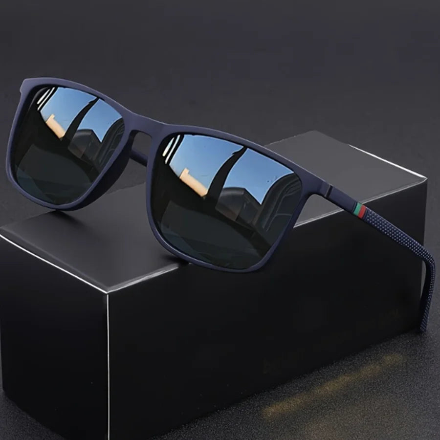 Hindfield Manhattan Black – Rectangular Sunglasses