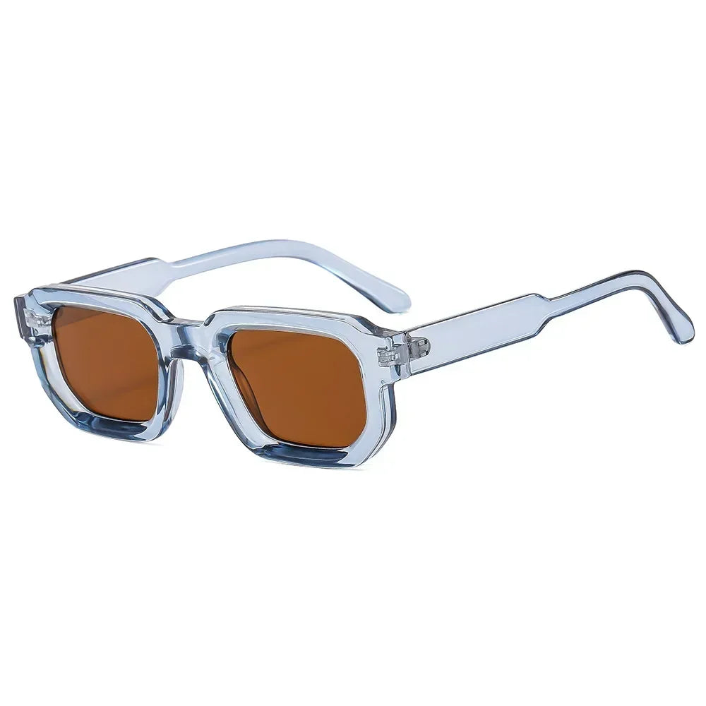 Saint-Tropez Blue – Retro Square Sunglasses