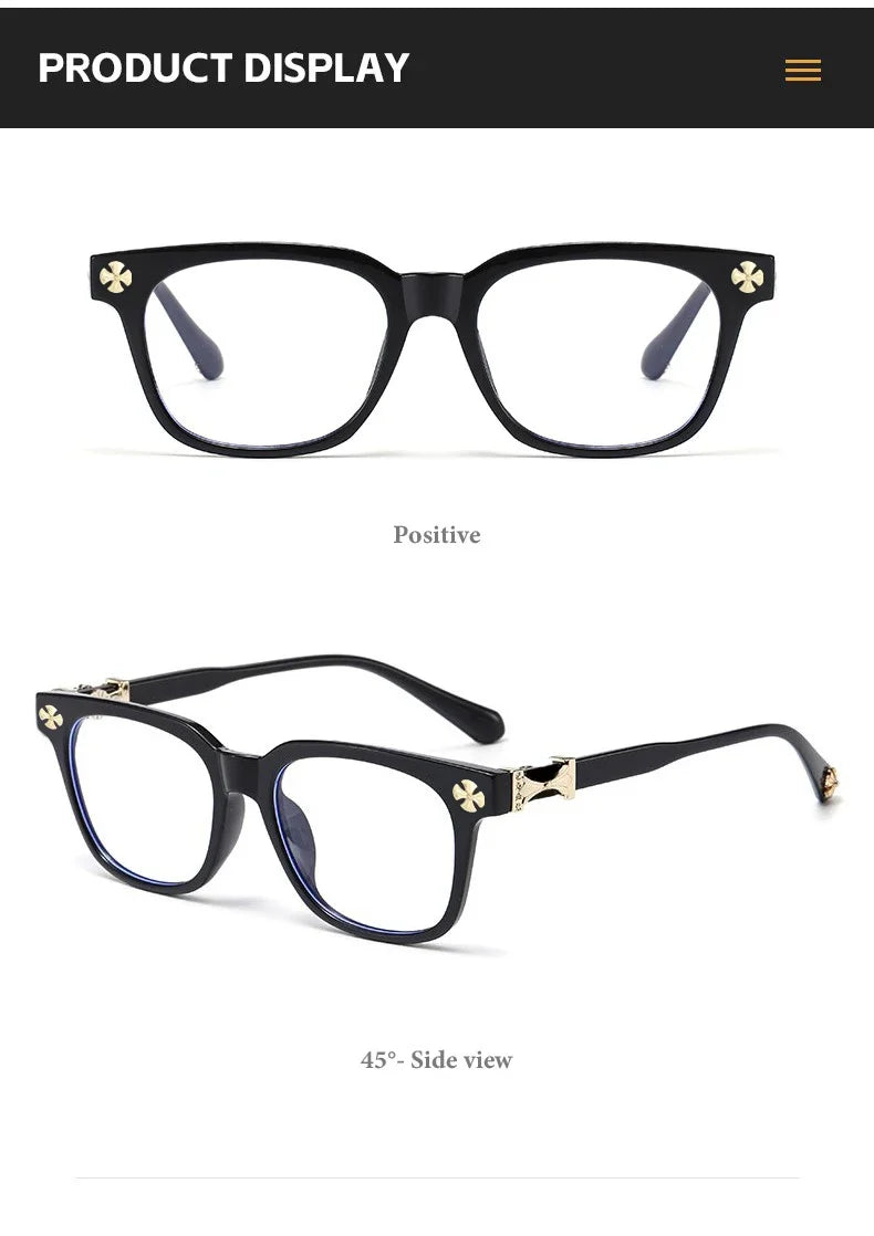 Milano Crystal Frame – Oversized Blue Light