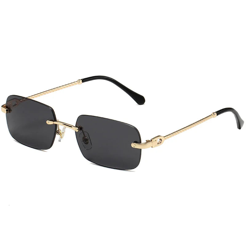 Golden Horizon – Geometric Mini Sunglasses