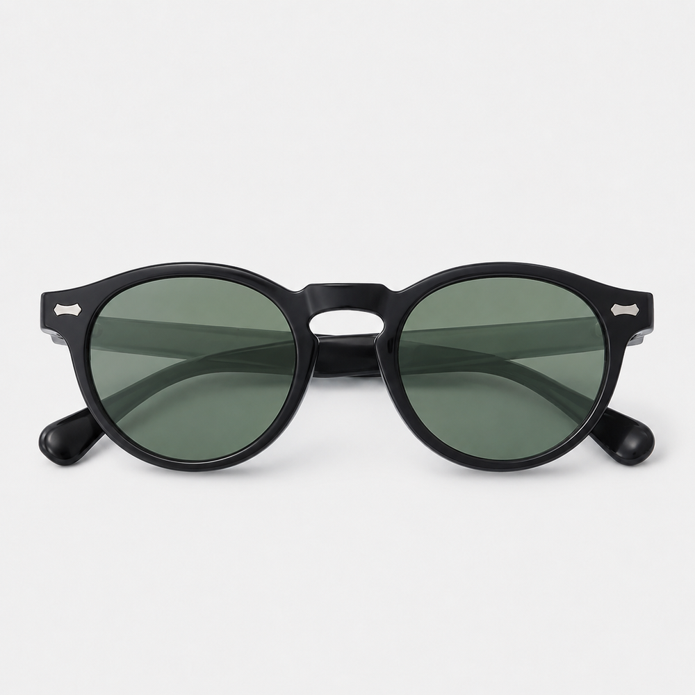 Shengmeiyu Riviera Tea – Round Polarized Sunglasses